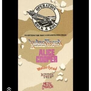 Operation Rock N Roll Cassette 1991 Promotional Copy Ft Judas Priest, Motorhead